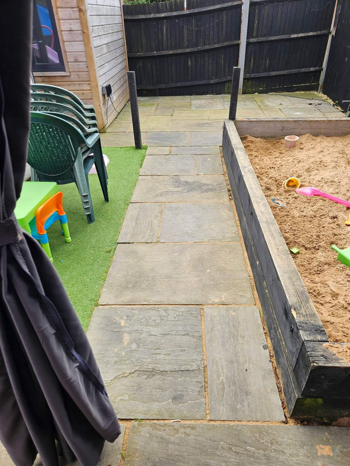 Cleaned patio and pathway after jet washing — Gosport