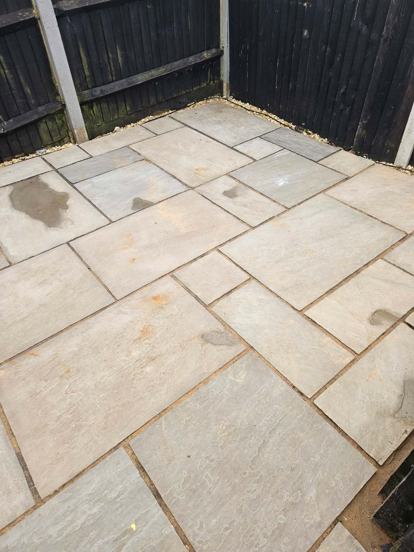 Softwash biocide treatment on a rear elevation in Fareham
