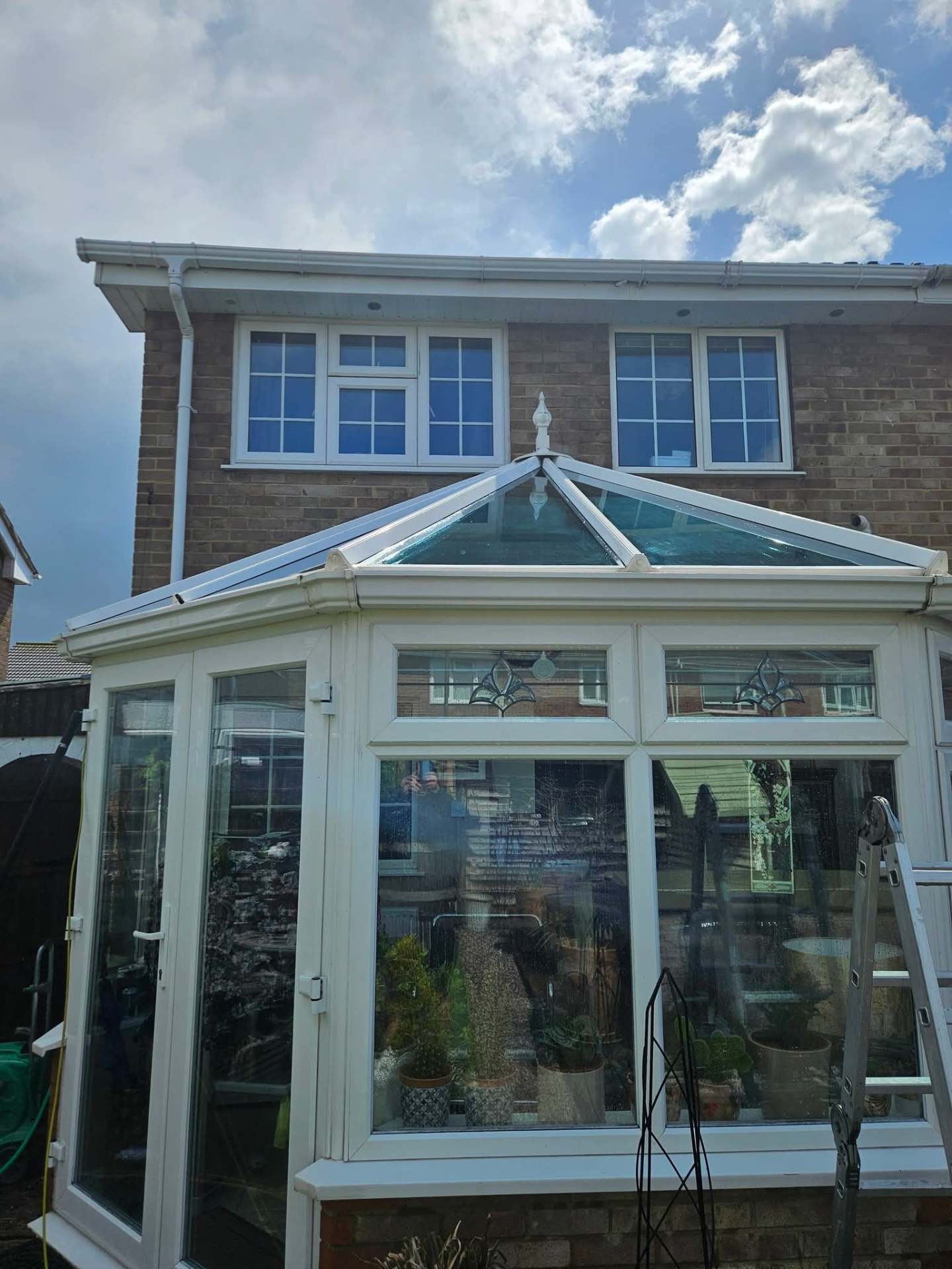 Softwashed render close-up showing algae-free finish